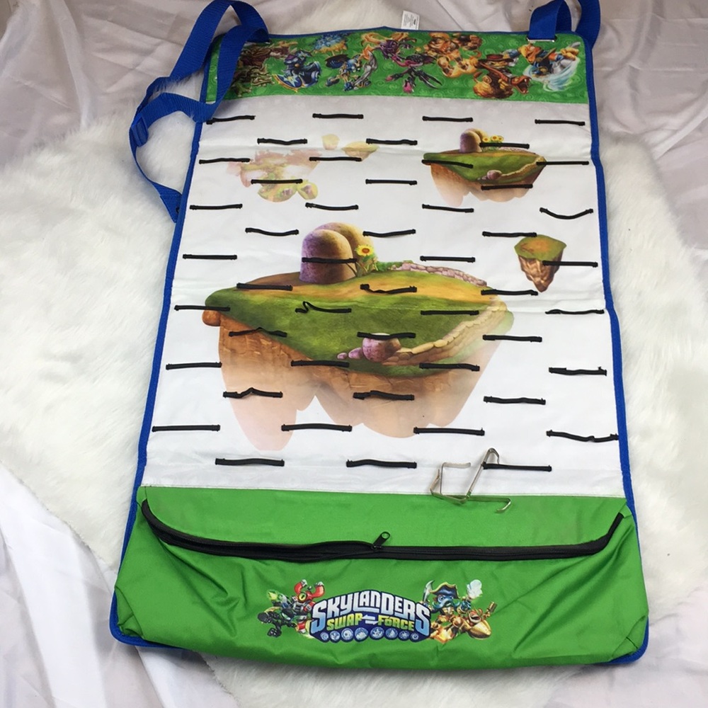 Skylander swap force hanging over door organizer